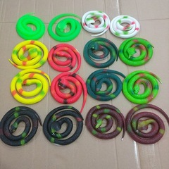 Rubber Snake 75cm Toy Snake Hot Selling Simulation Tricky Scary Toy Creative Soft Rubber Snake Stall Toy Lizard