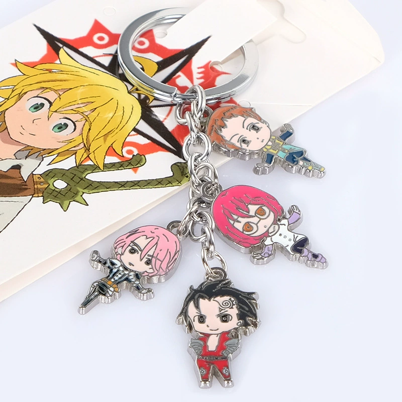 Аниме брелок: Атака титанов, One Piece, сакура, модельная кукла, сплавные аксессуары, Смертная записка, Черный дворянин