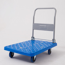厂家折叠手推车静音推车折叠平板车塑料小推车手推车搬运板车工厂