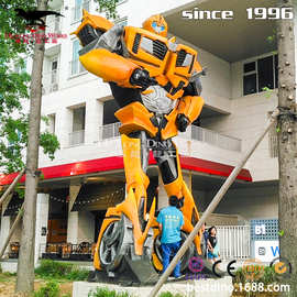 大型玻璃钢模型儿童玩具摆件机械可遥控变形机甲穿戴电影道具