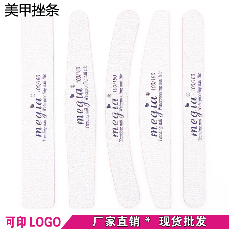 Tira de frotamiento de uñas al por mayor 100/180 manicura tira de molienda lima de uñas para salón de uñas tira de arena de buena calidad