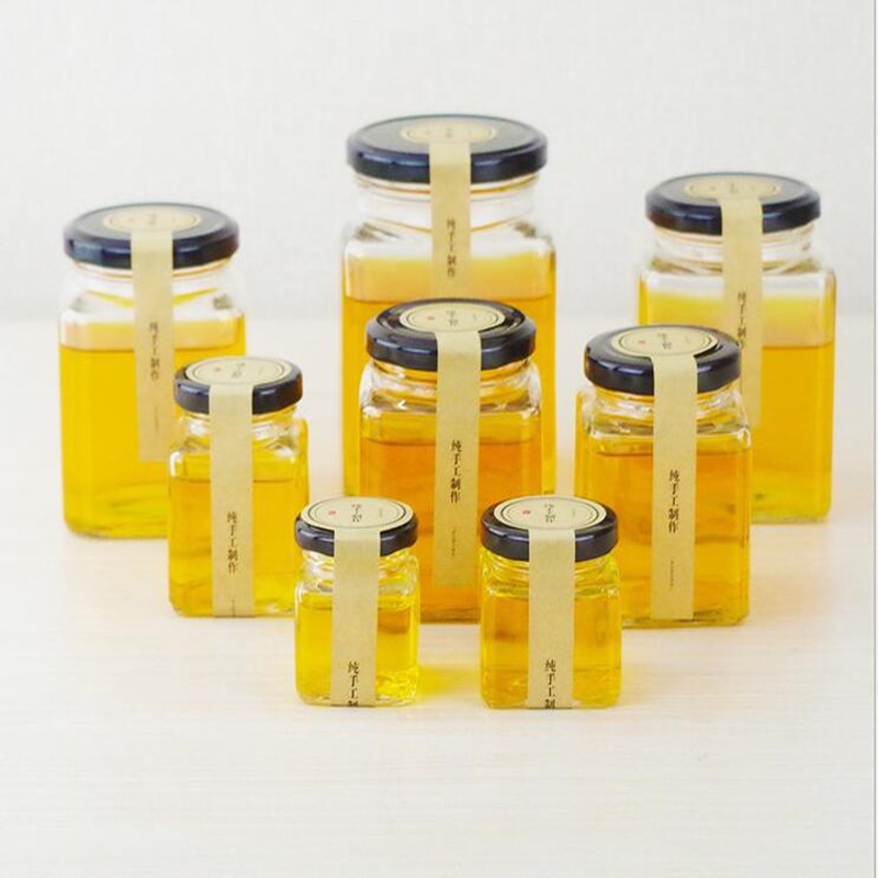厂家供应四方瓶50-730ML果酱瓶 蜂蜜瓶酱菜瓶罐头瓶