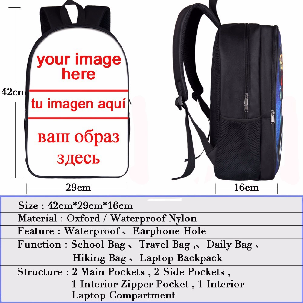 Мультяшный многоцветный портфель для школы, рюкзак, перекошенная дорожная сумка, дизайн-плечи