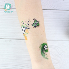 跨境貨源防水足球紋身貼世界盃比賽球迷運動會臉貼tattoo sticker