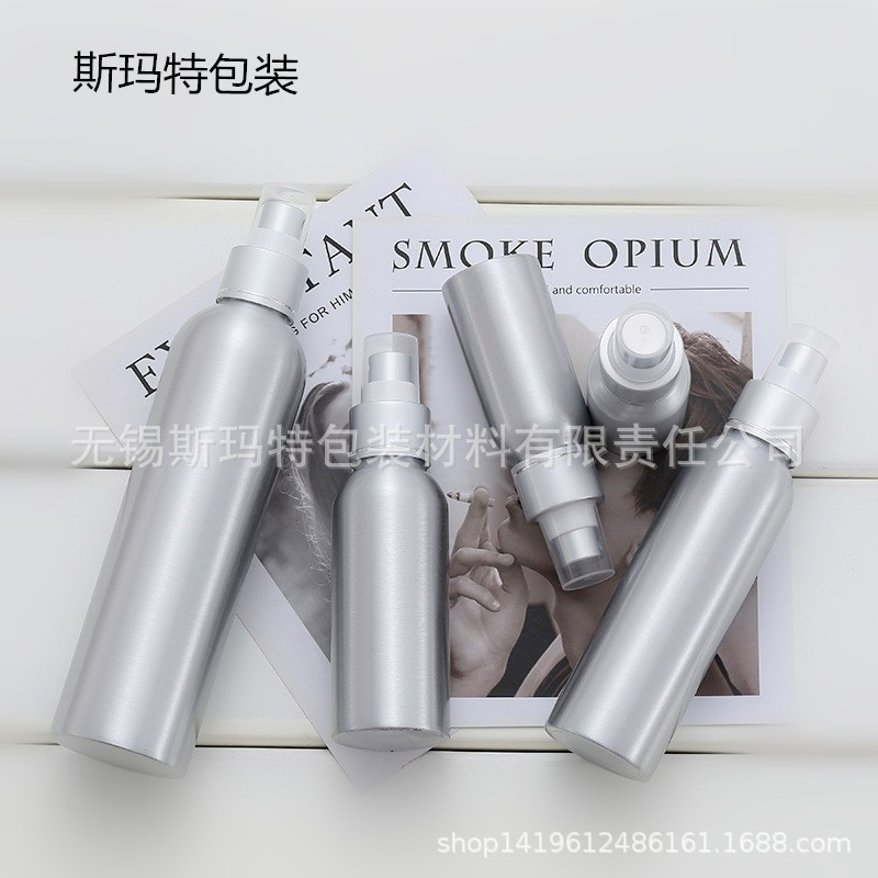 100ml 毫升 带白色喷雾头 化妆品 保湿水 铝瓶