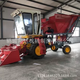 厂家定制大排量玉米收获机 背负式玉米联合收割机加青储机