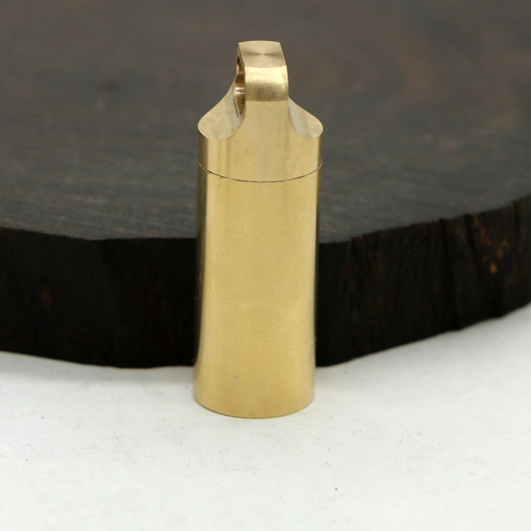 Creative Mini Medicine Bottle Brass Sealed Cabin Portable Survival Medicine Bottle Outdoor Camping Portable Waterproof Tank Small Medicine Bottle
