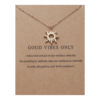 Metal fashionable universal necklace with letters, wholesale