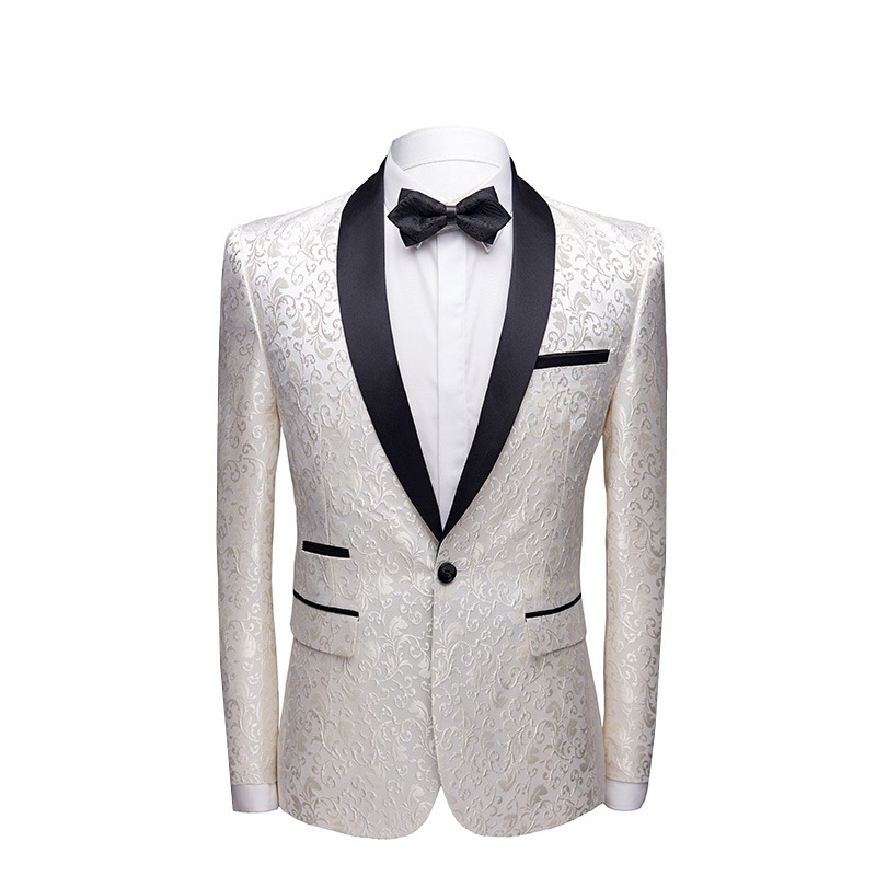 Foreign trade Fashion cross-border floral cloth fancy suit 4 color optional single Western bulk suit number 969 single Western P160