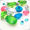 Colorful big diamond crystal, children's jewelry, toy, plastic award, with gem