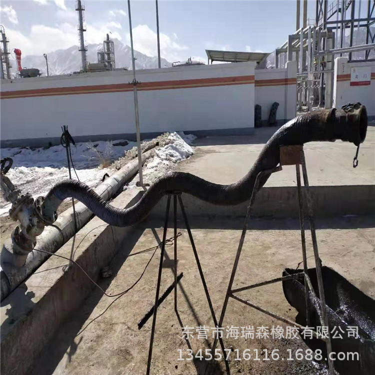 耐磨吸砂挖泥船用法兰橡胶钢丝管 吸排水污耐腐蚀 橡胶钢丝管