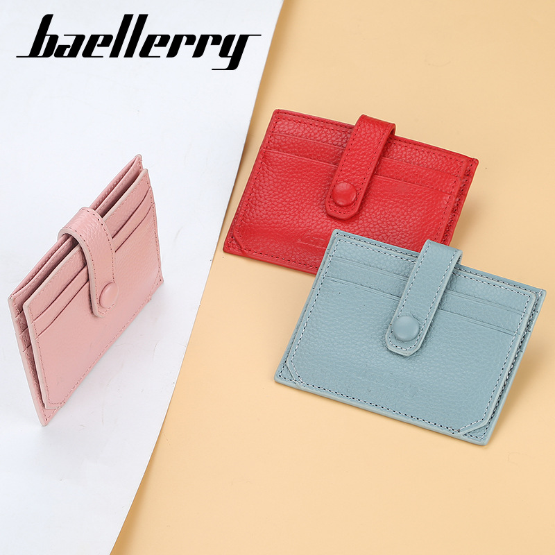 Leather card holder for driver's license