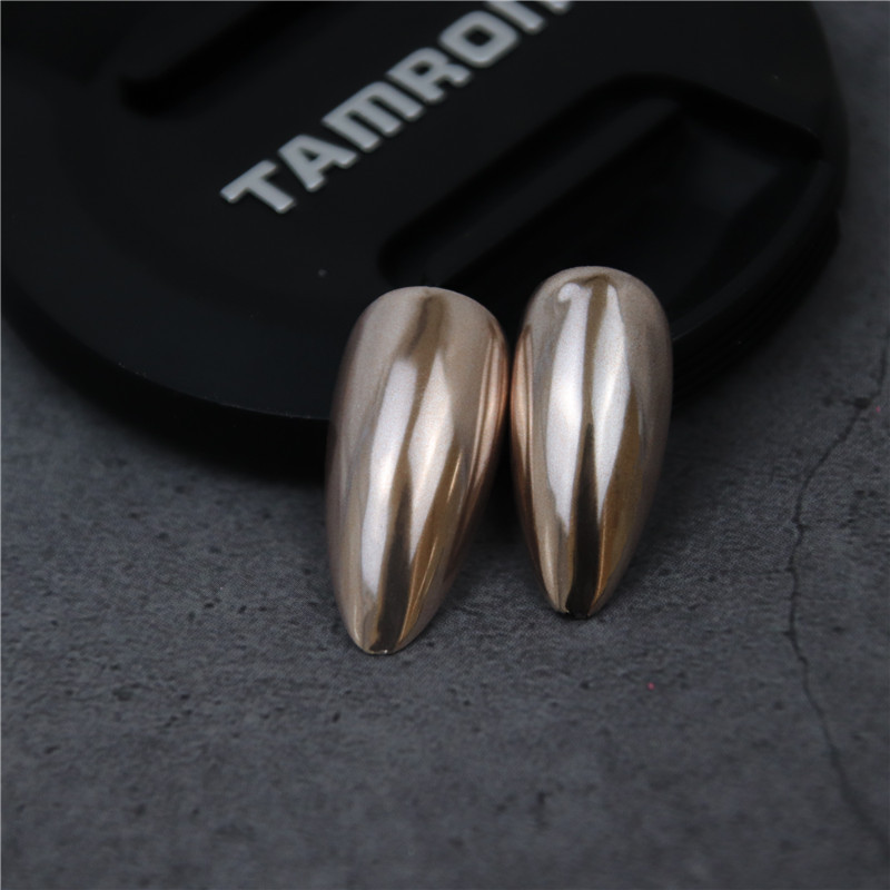 Uñas espejo mágico polvo espejo harina neón titanio polvo de oro Internet celebridad luz oro rosa plata brillante lujo oro Champagne clavo polvo brillante