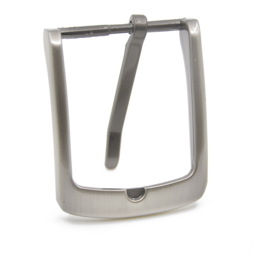 Manufacturer direct supply high-quality durable zinc alloy needle buckle for men's casual leather strap, 35mm polished belt buckle head