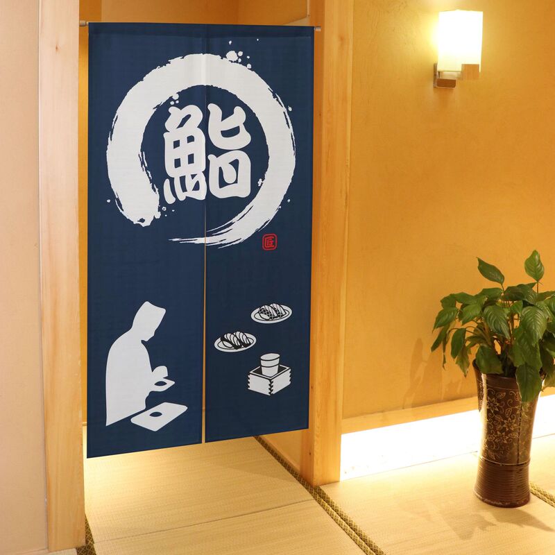 Japanese-style fabric door curtain braised sushi restaurant special curtain lengthened 85x150cm Japanese-style fabric door curtain braised sushi restaurant special curtain lengthened 85x150cm