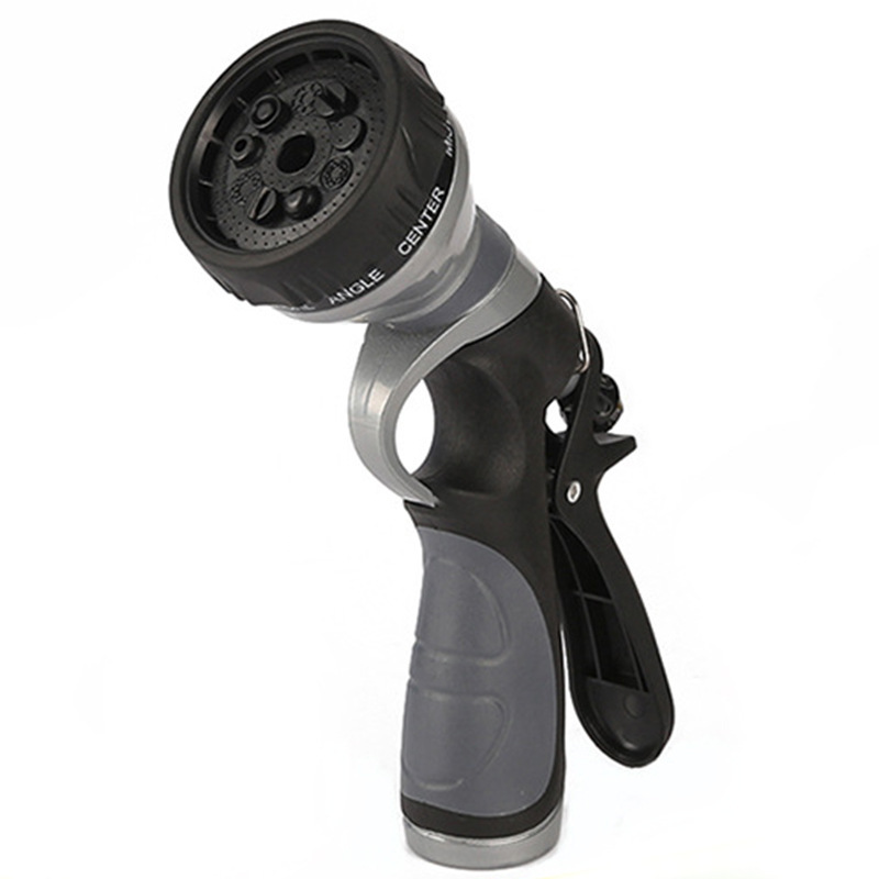 多用途锌合金水枪 可定 制9功能水枪 园林家用洗车水枪