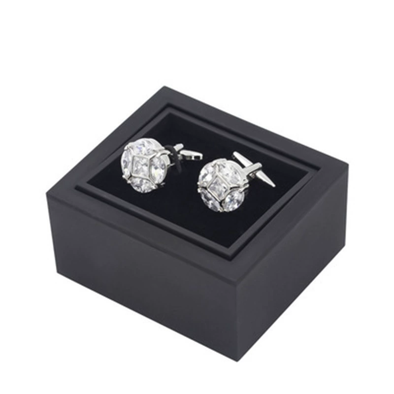 Rotating Gift Display Box, Black, 76.5×66.5×40.5 mm, Compact Rotating Pack