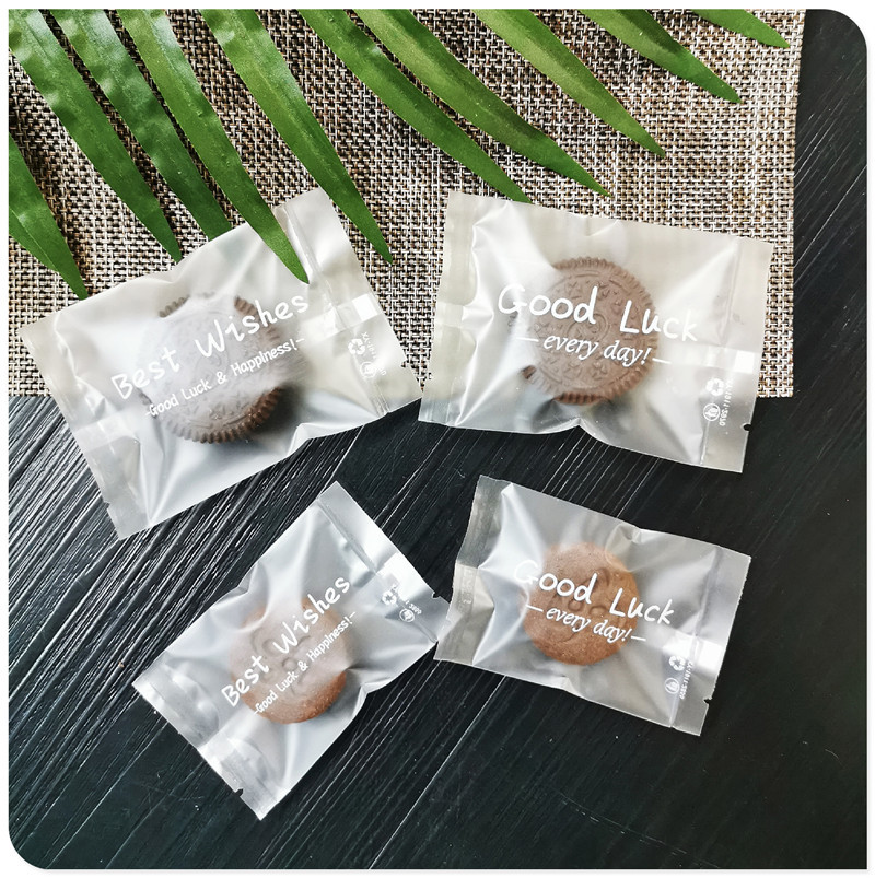 Simple inglés copo de nieve bolsa de embalaje crujiente máquina de galletas de carne bolsa de sellado mano arándano esmerilado bolsa trabajador galletas de caramelo