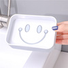 Double-layer drying rack, plastic square cartoon soap holder for laundry, European style, increased thickness