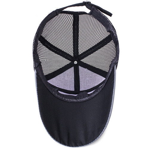 Hat men's Korean style trendy mesh baseball cap outdoor fishing cap peaked cap women's breathable sun protection sunshade mesh hat