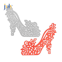 Scrapbook DIY die template, carbon steel die template for children's DIY flower pressing die cutting template, crystal shoe