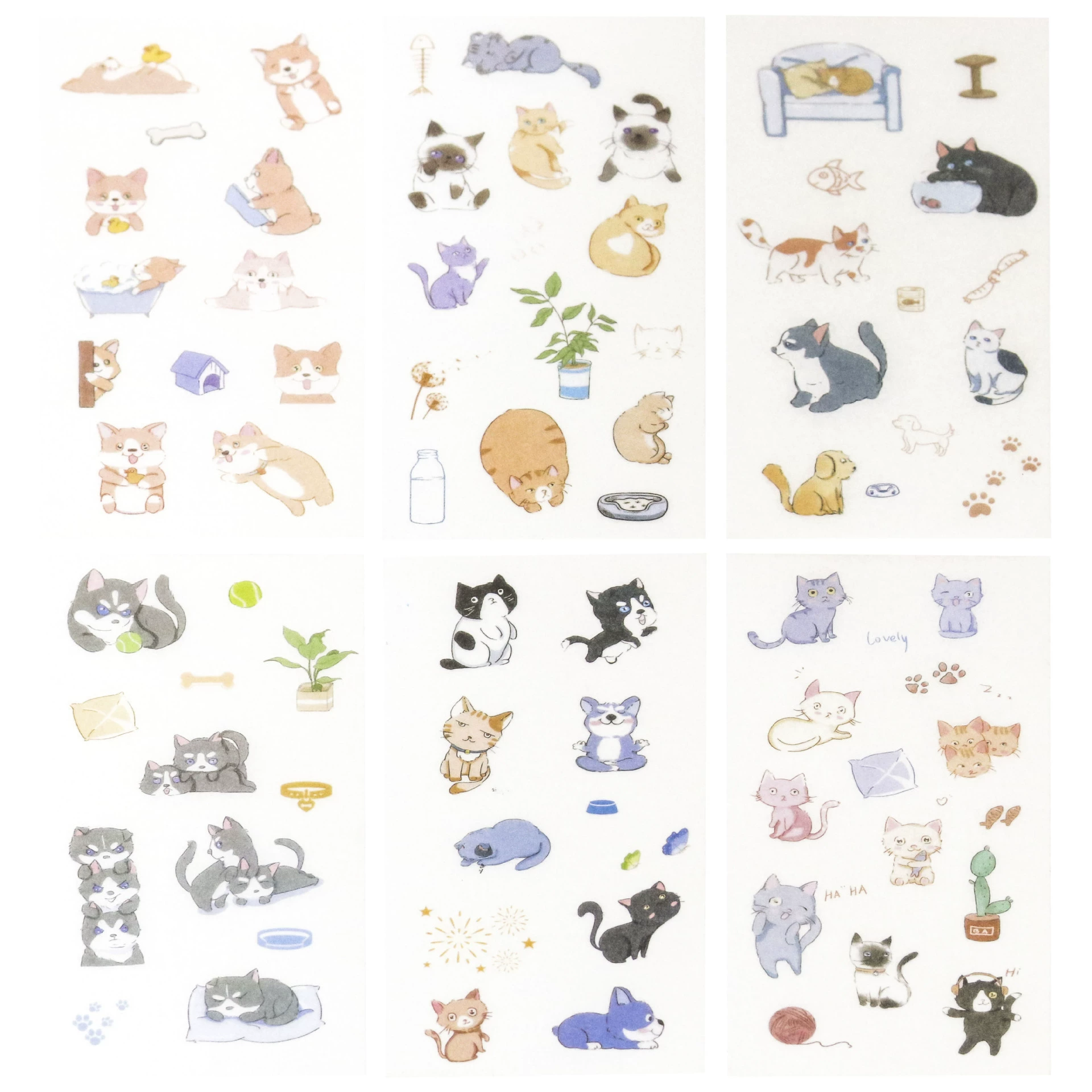 Г Genuine fresh cartoon cute sticker, scheduler