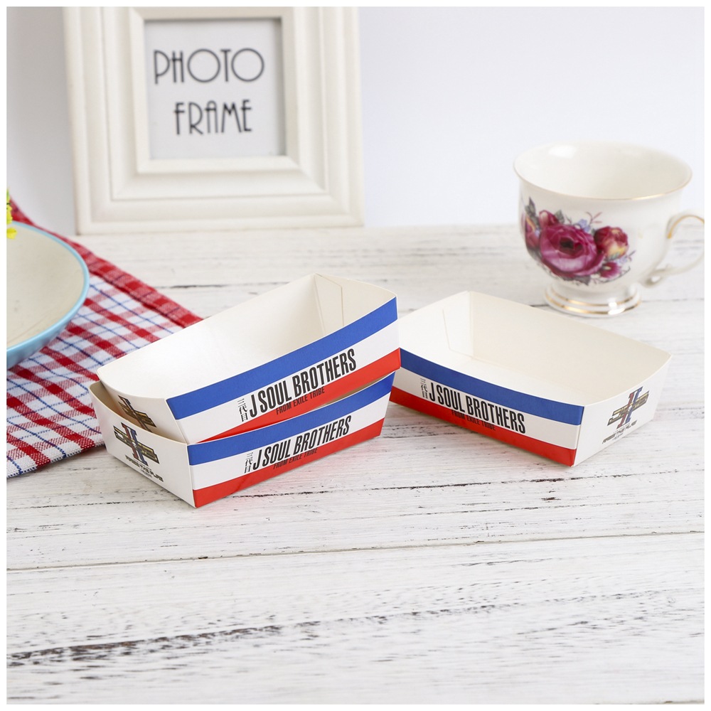 白卡包装盒定做折叠鸡米花汉堡纸盒批发薯条蛋挞外卖一次性打包盒