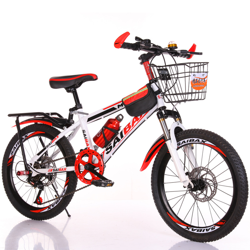 Bicicleta de montaña 20-22-24-26 pulgadas hombre y mujer estudiante bicicleta montaña sola velocidad 7 velocidad delantera y trasera de freno de disco amortiguador bicicleta