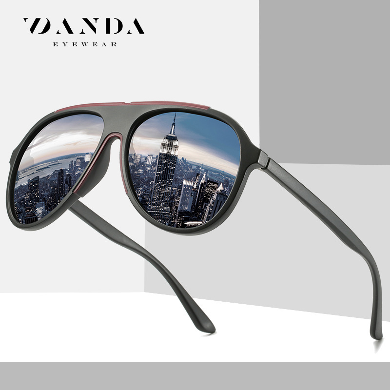 Venta al por mayor nuevo TR de dos colores gafas de sol polarizadas de los hombres al aire libre ciclismo gafas de sol 3308 moda gran marco gafas de sol