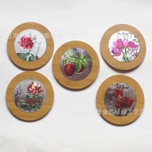 厂家花开福贵金箔画 花开福贵银箔画 广告金箔画装饰奖牌制造批发