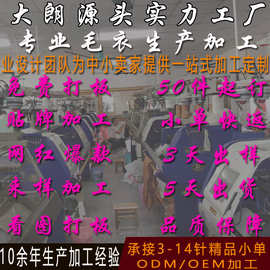 毛织厂加工定制女装毛衣欧美秋冬毛织衫针织衫看图来样打板小批量