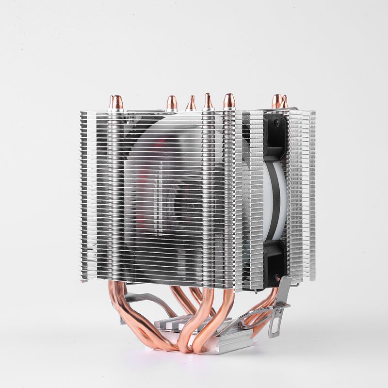 Computadora de escritorio 6 tubo de cobre cpu radiador ultra silencioso 1366AMD 1700 X79 2011 pin CPU ventilador