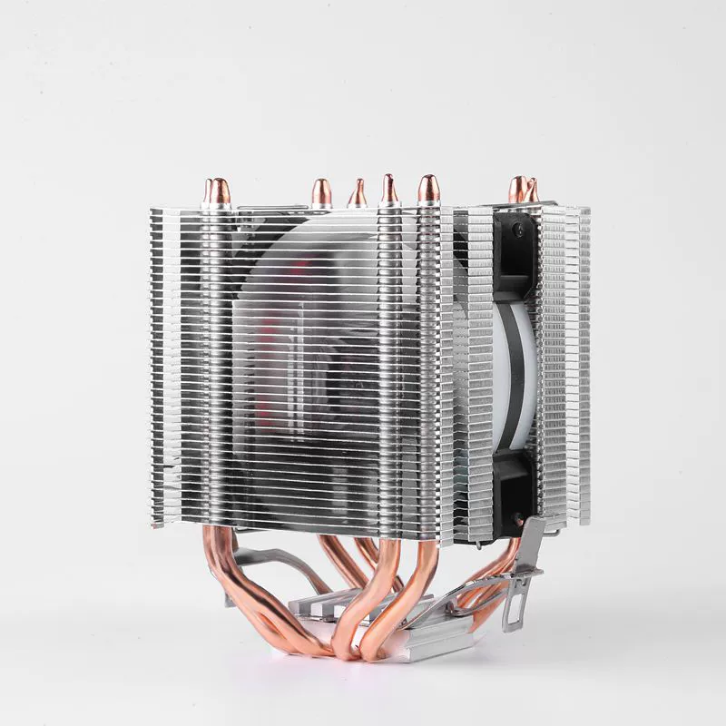 Кулер для процессора, 6 медных тепловых трубок, бесшумный RGB-вентилятор, совместим с LGA1366/1700/X79/2011/AM4