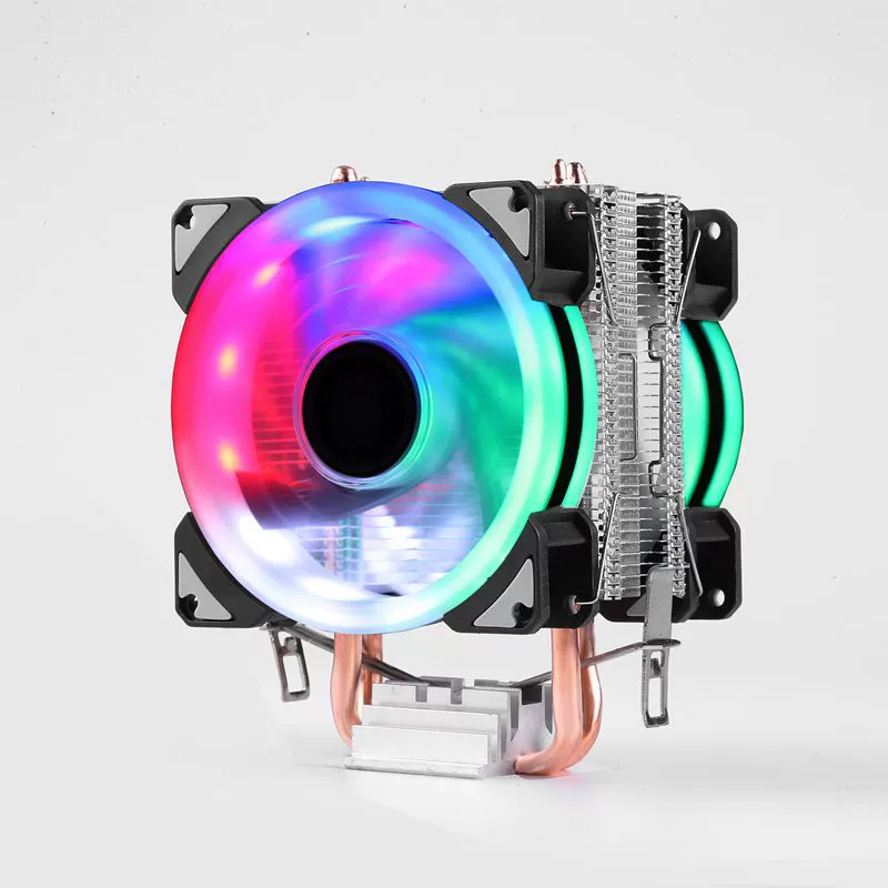 Кулер для процессора, 6 медных тепловых трубок, бесшумный RGB-вентилятор, совместим с LGA1366/1700/X79/2011/AM4
