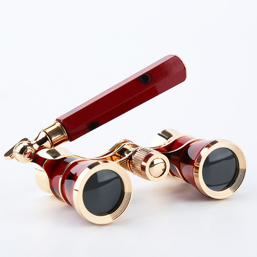Mini binoculars for watching performances, high-definition viewing of plays and stage plays, retro small mini pocket telescopes 