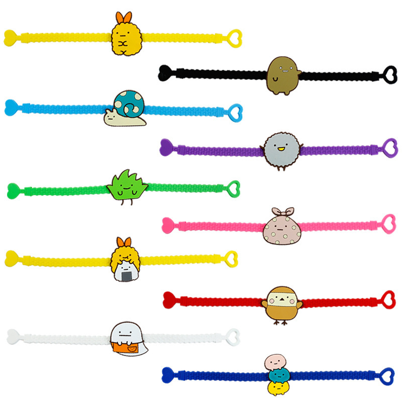 Harajuku Love Couple Bracelet Retro Cute Silicone Bracelet Ins Cool Girl Colorful Wrist Band Decoration