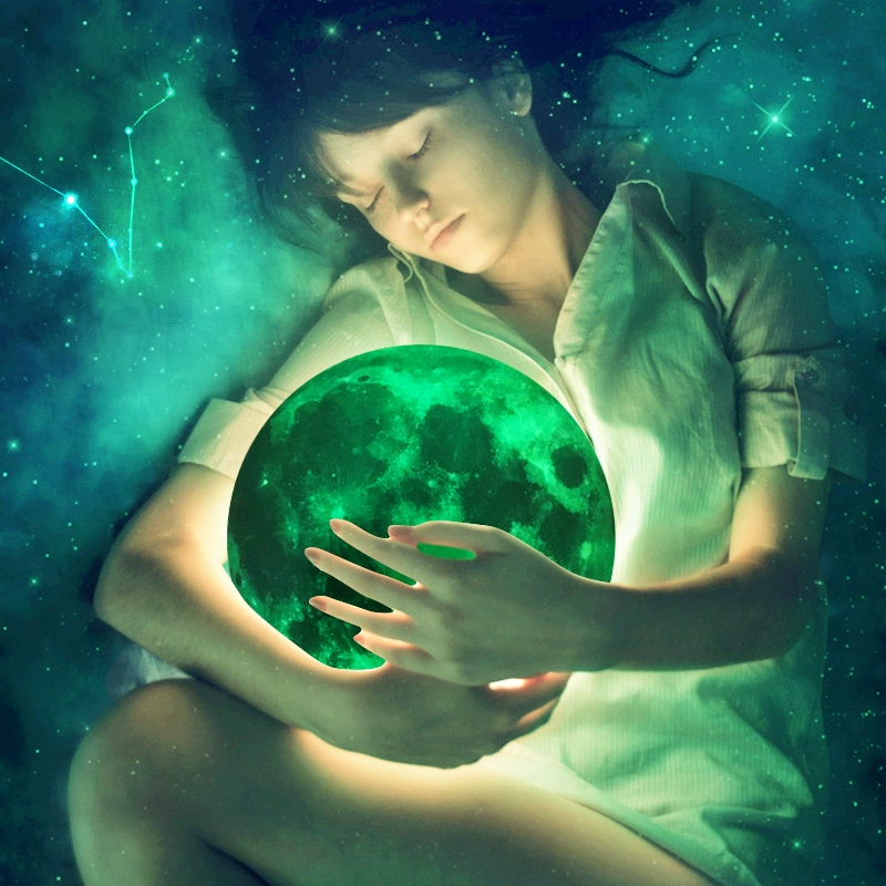 Фабрика Прямая оптовая продажа трансграничный экспорт светящиеся лунные настенные наклейки детская комната Детский сад спальня гостиная фоновое украшение