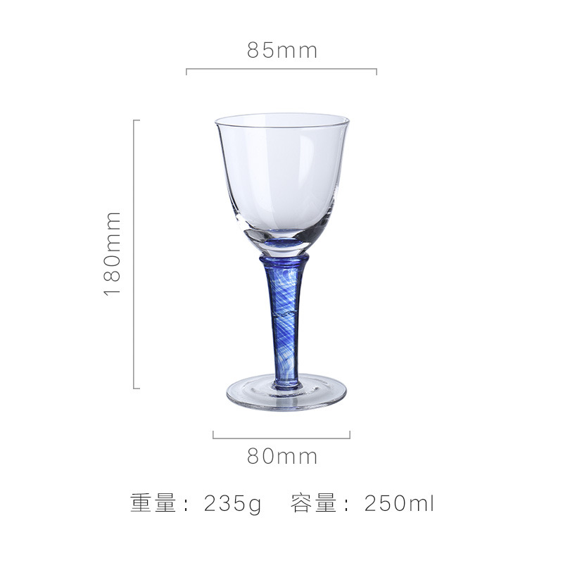 Lu jingcai flor semilla Copa artificial soplado Copa vino vidrio cristal vidrio hogar vidrio vino