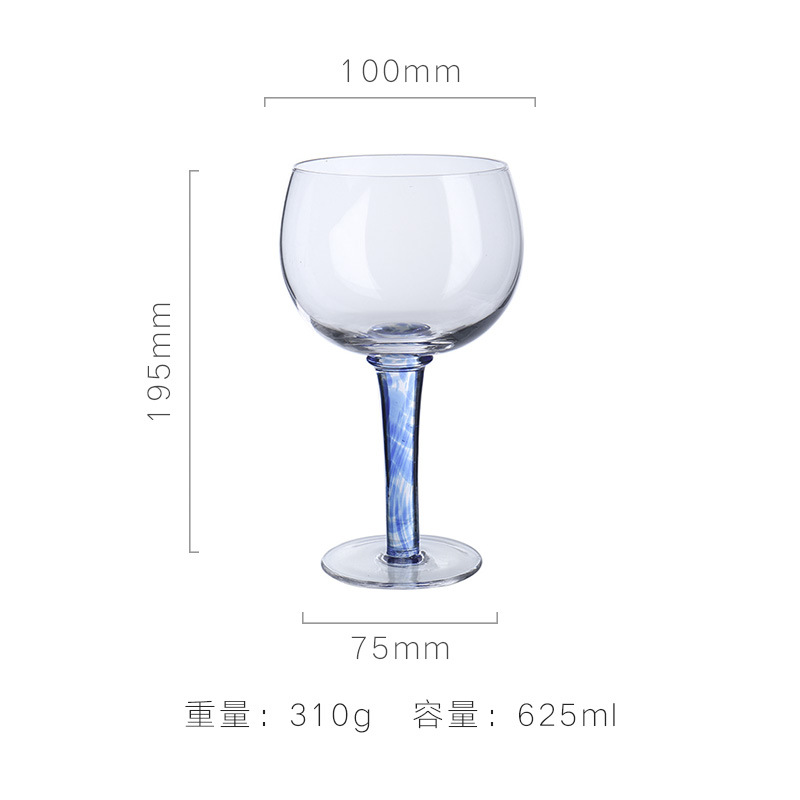 Lu jingcai flor semilla Copa artificial soplado Copa vino vidrio cristal vidrio hogar vidrio vino