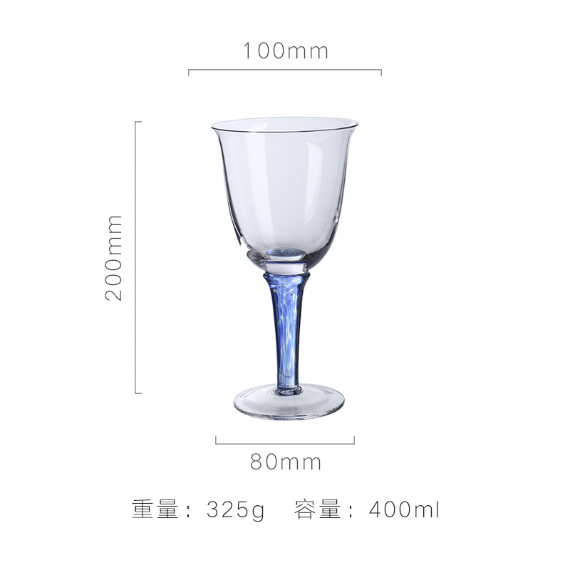 Lu jingcai flor semilla Copa artificial soplado Copa vino vidrio cristal vidrio hogar vidrio vino