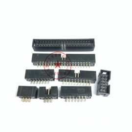 DC3简易牛角座JTAG插座ISP接口2.54MM 直针 180度 10P 2*5P
