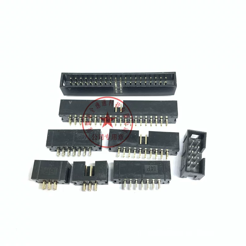 DC3-24P 2*12P Simple Clash JTAG socket ISP interface 2.54mm straight needle 180 degrees 24p
