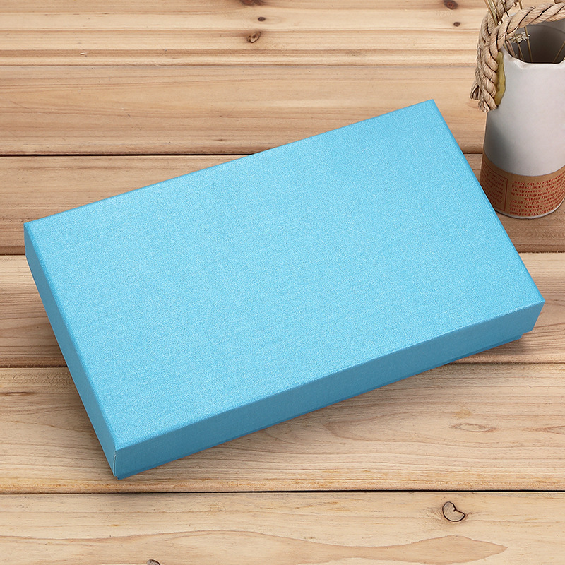 Caja de regalo negra para billetera larga cinturón logotipo personalizado embalaje elegante