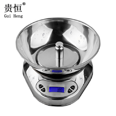 Manufactor wholesale Electronic scale Stainless steel Kitchen Scale household edible Baking Scales Fruit scales 1g Ke Cheng