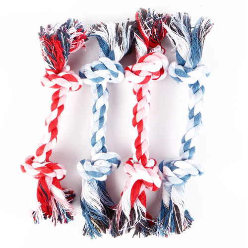 Hot selling colorful cotton knot toy balls dog cotton rope toys cotton rope braided balls large, medium and small dog toys