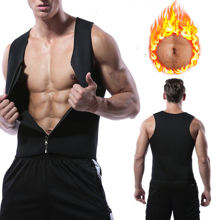 European and American Large Size Belly Tight Waist Men's Zipper Vest Corset Sweaty Fitness Clothing Neoprene Body Shaper European and American Large Size Belly Tight Waist Men's Zipper Vest Corset Sweaty Fitness Clothing Neoprene Body Shaper