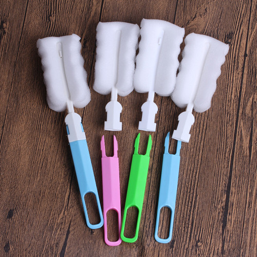 T detachable thermos cup sponge cleaning brush bottle brush cleaning brush glass cup cleaning brush manufacturer wholesale