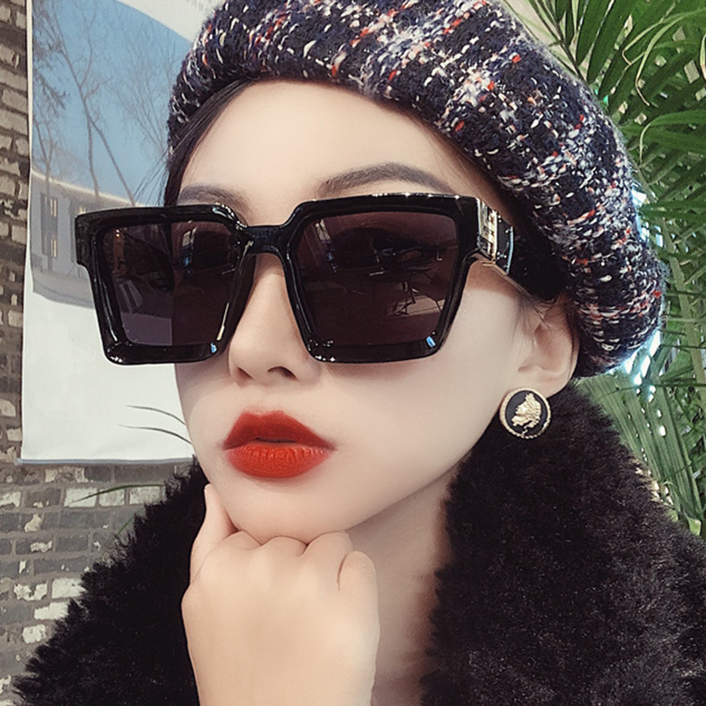 Brand square fashionable trend sunglasses
