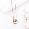 Advanced small design necklace stainless steel, hypoallergenic chain for key bag , accessory, high-quality style, wholesale