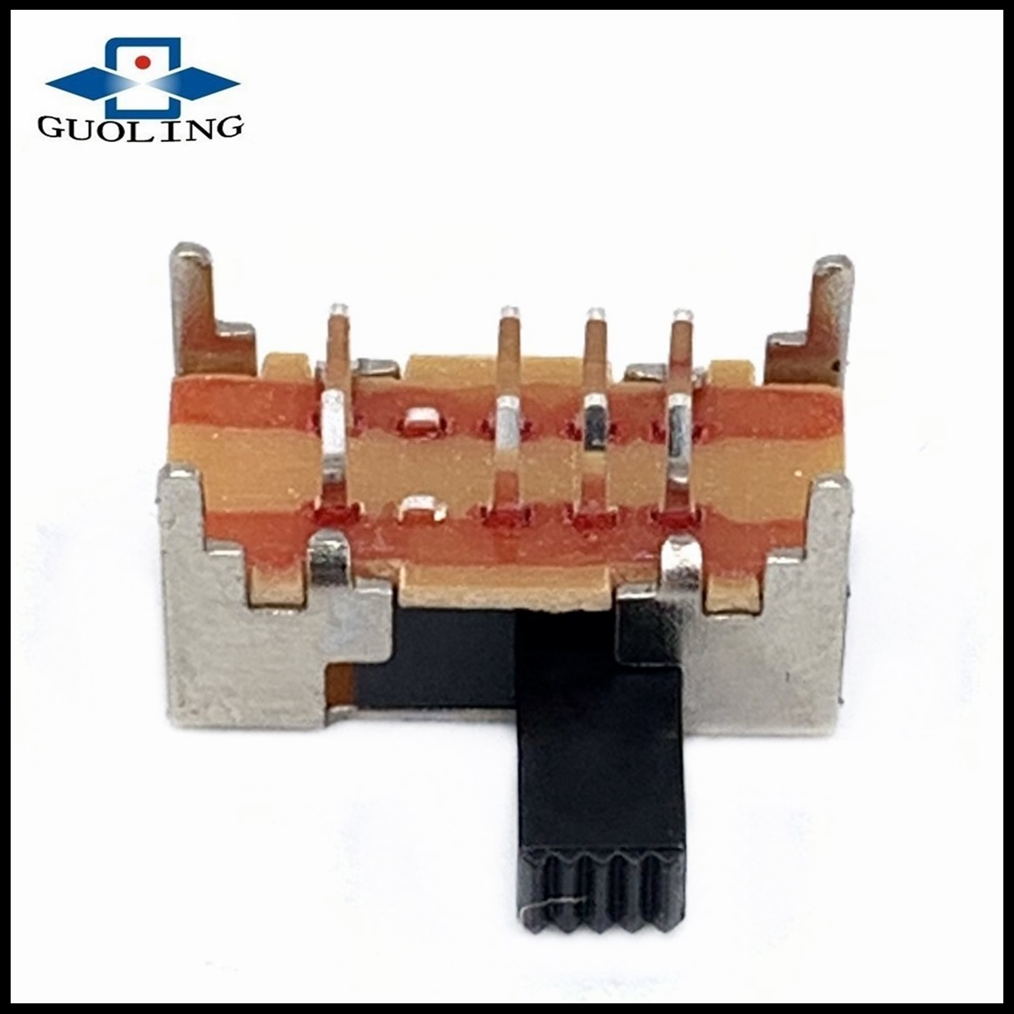 玩具开关侧拨卧式三档六脚2P3T拨动滑SK-23D05迷你长寿命耐用